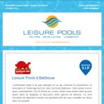 Newsletter de Leisure Pools : Batibouw