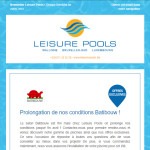 Newsletter de Leisure Pools : offres